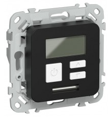 FLITE Термостат электронный с дисплеем 16А Т-ФлЧ черный  FI-RT11-K02  IEK