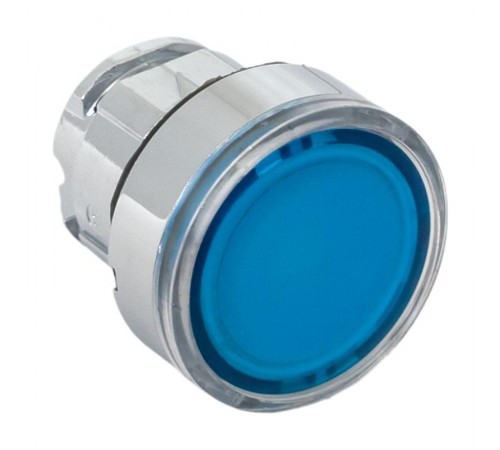 Исполнительный механизм кнопки XB4 синий плоский  возвратный без фиксации, с подсветкой EKF PROxima    XB4BW-B   EKF 