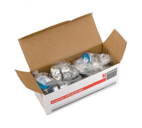 Исполнительный механизм кнопки XB4 синий плоский  возвратный без фиксации, с подсветкой EKF PROxima    XB4BW-B   EKF 