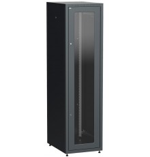 Шкаф LINEA E 47U 600х800мм двери 2шт стек. и метал. чер.  LE05-47U68-GM  ITK