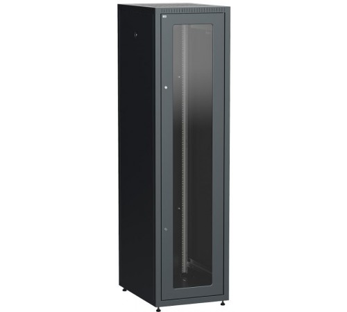 Шкаф LINEA E 47U 600х800мм двери 2шт стек. и метал. чер.  LE05-47U68-GM  ITK