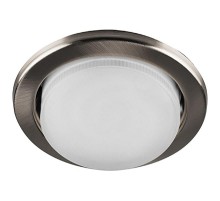 Светильник потолочный встраиваемый под лампу GX53 DL53 15W 230V GX53, без лампы, титан  28946  FERON