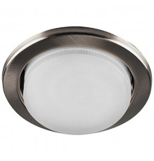 Светильник потолочный встраиваемый под лампу GX53 DL53 15W 230V GX53, без лампы, титан  28946  FERON