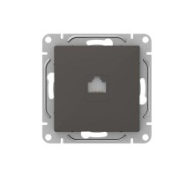 Механизм розетки RJ11, мокко Эпика  UP1-SOM-RJ11 EKF