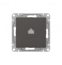 Механизм розетки RJ45 (cat5), мокко Эпика  UP1-SOM-RJ45-5 EKF