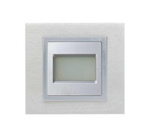 Simon 82 Накладка с полупрозрачным рассеивателем для системы "ждите-входите", S82, S82N, алюминий  82096-33  Simon