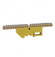 Шина нулевая с изолятором OptiKit  BB-D-PE-DIN-24-6х9 желтый  277851  КЭАЗ