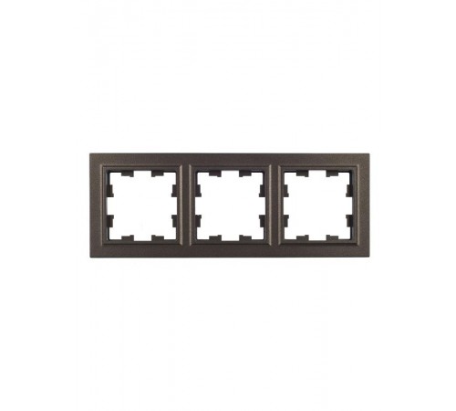 BRITE Рамка 3-ая РУ-3-БрТБ темная бронза  BR-M32-K45  IEK