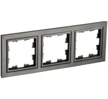 BRITE Рамка 3-ая РУ-3-БрТБ темная бронза  BR-M32-K45  IEK