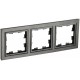 BRITE Рамка 3-ая РУ-3-БрТБ темная бронза  BR-M32-K45  IEK