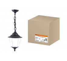 Светильник садово-парковый Прага Эл-11-70 60 Вт Е27 подвесной черный, прозрачный плафон TDM  SQ0330-0528  TDM