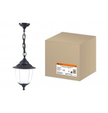 Светильник садово-парковый Прага Эл-11-70 60 Вт Е27 подвесной черный, прозрачный плафон TDM  SQ0330-0528  TDM