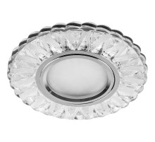 Светильник точечный встраиваемый декоративный CD930 15LED*2835 SMD 4000K, MR16 50W G5.3, прозрачный, хром  29463  Feron