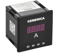 Амперметр цифровой щитовой однофазный DO RS-485 96х96мм LED  IDA21-5-1-3-LED-G  GENERICA