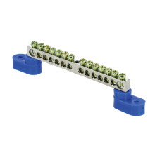 Шина "N" 63.14 (2 изолятора стойка) никель EKF PROxima  sn1-63-14-2  EKF