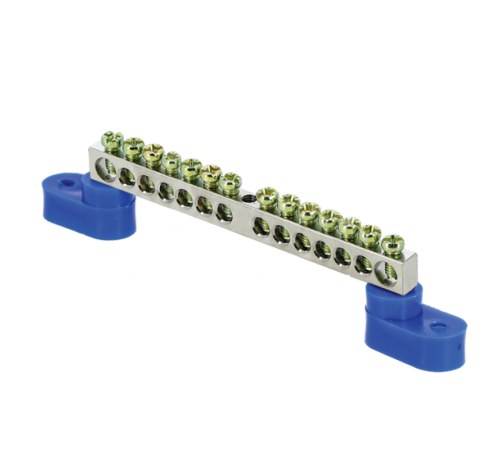 Шина "N" 63.14 (2 изолятора стойка) никель EKF PROxima  sn1-63-14-2  EKF