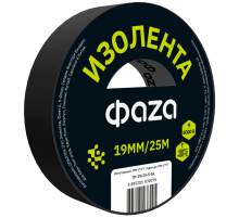 Изолента ПВХ ФАZА 19мм * 25м черная (спайка по 5) арт.5038295