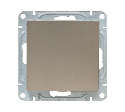 Механизм выключателя, одноклавишный, кнопочный, шампань Эпика  UP1-SWC-13 EKF