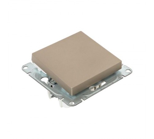 Механизм выключателя, одноклавишный, кнопочный, шампань Эпика  UP1-SWC-13 EKF