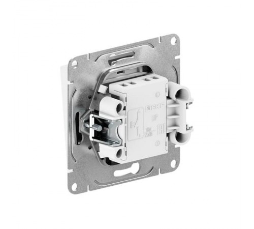 Механизм выключателя, одноклавишный, кнопочный, мокко Эпика  UP1-SWM-13 EKF