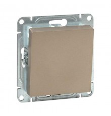 Механизм выключателя, одноклавишный, кнопочный, шампань Эпика  UP1-SWC-13 EKF