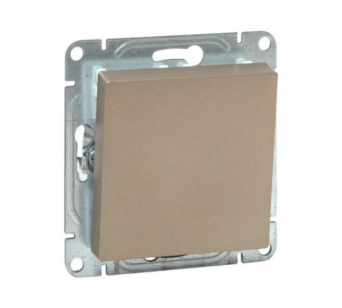 Механизм выключателя, одноклавишный, кнопочный, шампань Эпика  UP1-SWC-13 EKF