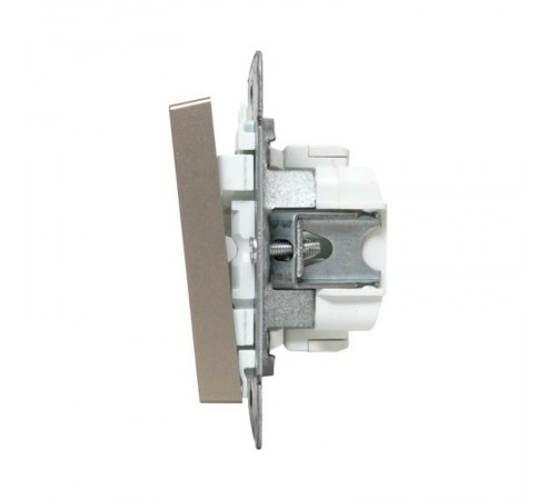 Механизм выключателя, одноклавишный, кнопочный, шампань Эпика  UP1-SWC-13 EKF