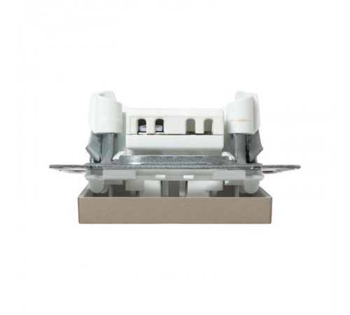 Механизм выключателя, одноклавишный, кнопочный, шампань Эпика  UP1-SWC-13 EKF