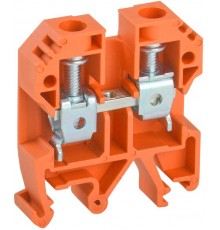 Клемма винтовая КВИ-10мм2 оранжевая  YZN30-010-K09  IEK