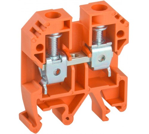 Клемма винтовая КВИ-10мм2 оранжевая  YZN30-010-K09  IEK