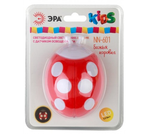 Ночник NN-601-LS 0,5Вт светодиодный красный  Б0019094  ЭРА
