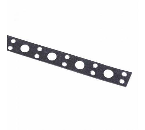 Лента полоса монтажная оцинкованная, перфорированная прямая 12х0,55 мм, рулон 25 м  07-7112-4  REXANT