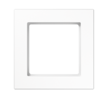 Рамка для вертикальной и горизонтальной установки, 1 пост; дюропласт; белый; A CREATION  AC581WW  Jung