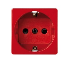 Simon 27 Розетка двухполюсная с/з, с защитными шторками, безвинтовой зажим, 16А 250В, широкий модул  27432-68  Simon