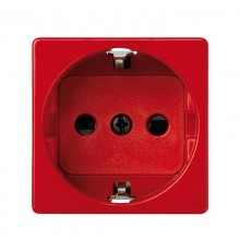 Simon 27 Розетка двухполюсная с/з, с защитными шторками, безвинтовой зажим, 16А 250В, широкий модул  27432-68  Simon