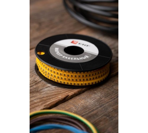 Маркер-кабельный 1,5кв.мм "N" (1000шт.) (ЕС-0) EKF PROxima  plc-KM-1.5-N  EKF