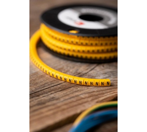 Маркер-кабельный 1,5кв.мм "N" (1000шт.) (ЕС-0) EKF PROxima  plc-KM-1.5-N  EKF