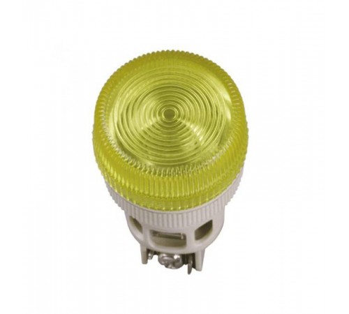 Лампа ENR-22 сигнальная d22мм желтый неон/240В цилиндр   BLS40-ENR-K05  GENERICA