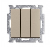 ABB Basic 55 Шампань Выключатель 3-клавишный, 16А  1012-0-2163   2CKA001012A2163  ABB