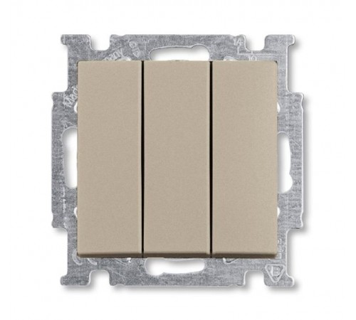 ABB Basic 55 Шампань Выключатель 3-клавишный, 16А  1012-0-2163   2CKA001012A2163  ABB