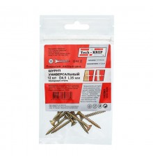 Саморез ШУж 4,5х35 пот. гол. (12 шт) - пакет ( 0,033 кг)  102501  Tech-KREP