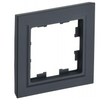 BRITE Рамка 1-ая РУ-1-БрГ графит  BR-M12-K53  IEK