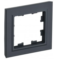 BRITE Рамка 1-ая РУ-1-БрГ графит  BR-M12-K53  IEK