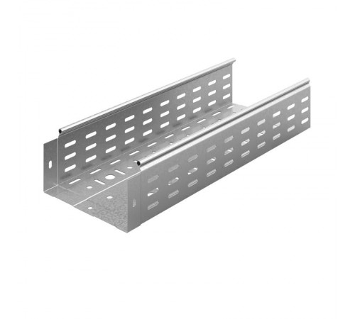 (АРХИВ) Металлический лоток перфорированный 200х100х2500, толщ. 1,0 мм, гор. цинк  (АРХИВ) ЛПМЗТ-200х100х2500-1,0-ГЦ  Ostec