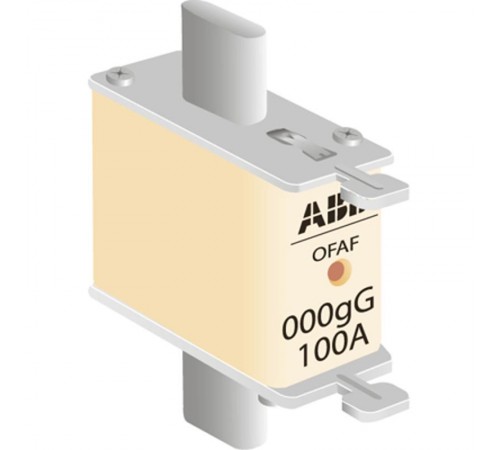 Предохранитель OFAF000H100 100A тип gG размер000, до 500В  1SCA022627R1550  ABB