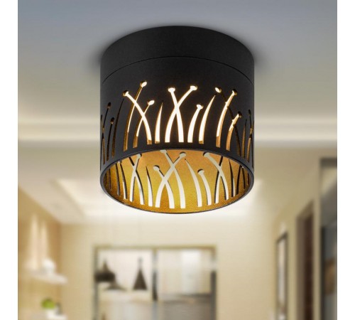 Светильник настенно-потолочный спот  OL54 BK под лампу GX53 черный IP20  Б0061192  ЭРА