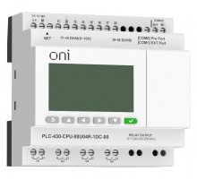 ПЛК 430 Модуль ЦПУ 4 DI 4 UI 4 RO 24В DC EP с экраном  PLC-430-CPU-08U04R-1DC-00  ONI