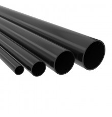 Труба ПВХ жёсткая гладкая д.16мм, лёгкая, 3м, цвет черный  63916B  DKC