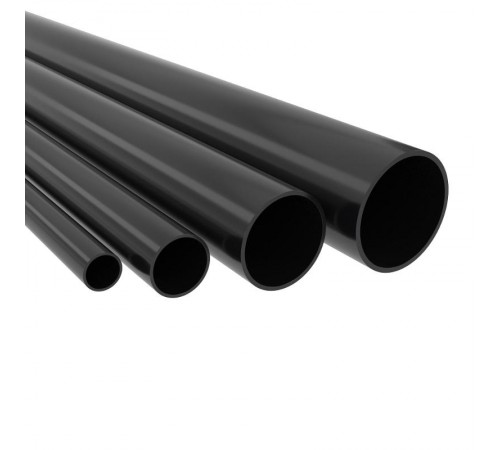 Труба ПВХ жёсткая гладкая д.25мм, лёгкая, 3м, цвет черный  63925B  DKC