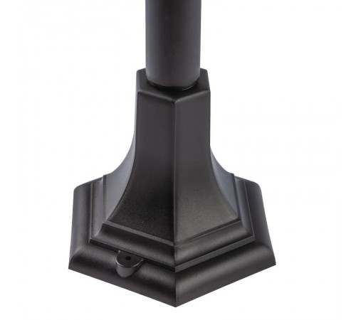 Светильник садово-парковый 6-гранный черный напольный 112см E27 IP44(У1) НТУ 07-40-004 "Валенсия 3" (60)  Б0051191  ЭРА